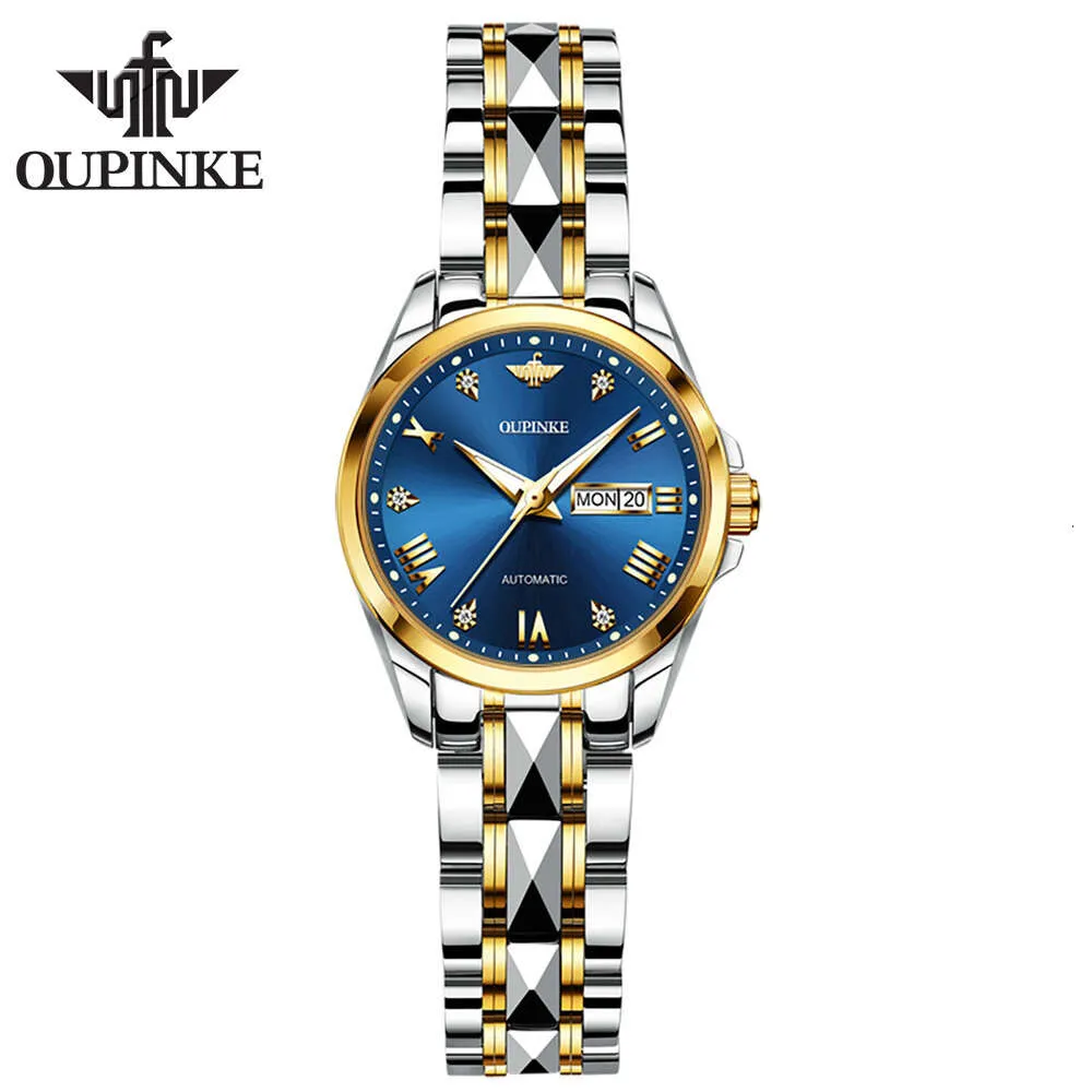 OUPINKE 3171WHOLE FACTORY LUMINOUS Pols Ladies Watches merken meisje automatisch online aangepaste beweging mechanisch horloge