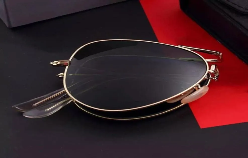 Drop entières hommes pliables verres de soleil pliés de luxe Chine Vintage Sunglasses7557611