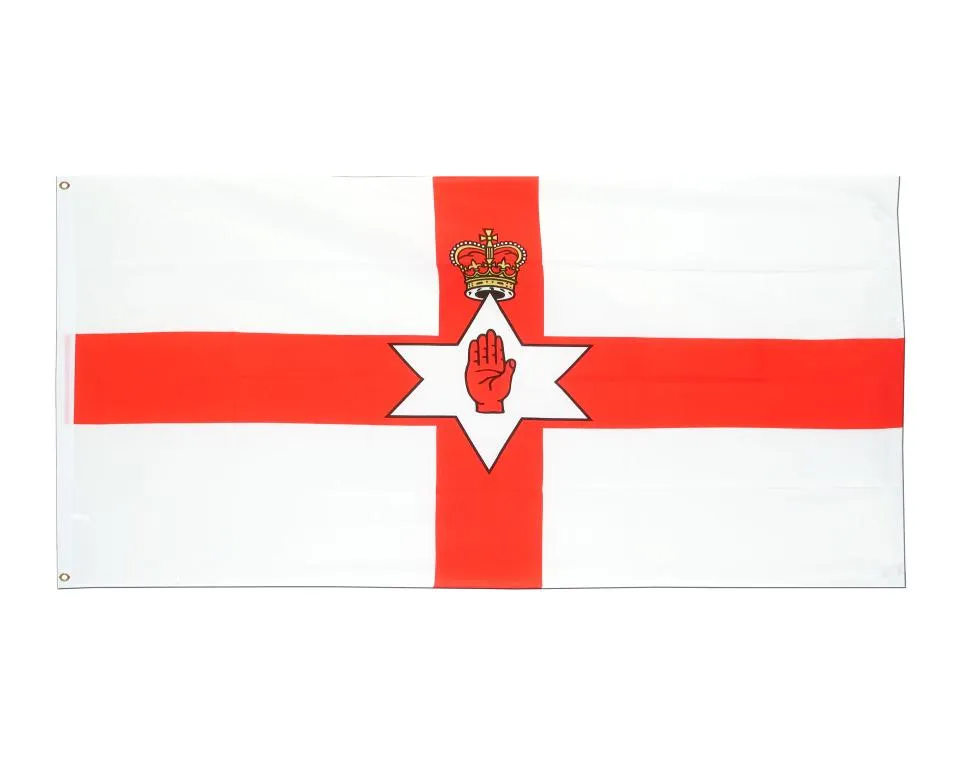 In magazzino 3x5ft 90x150 cm bandiera dell'Irlanda del Nord e banner North Irish Ulster per decorazioni per la celebrazione9361224