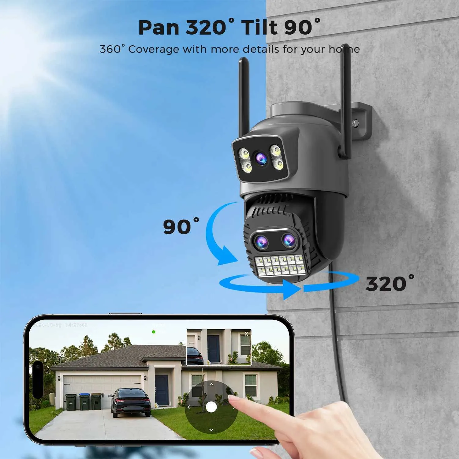 Ptz Wifi Camera Besder Home Security Ip Camera PTZ Cameras BESDER