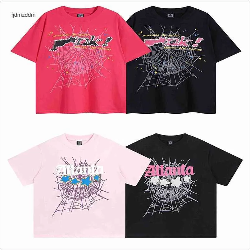 Mens T-shirt Spider Graphic tee tshirt vêtements vêtements hipster vintage chemises tissu street graffiti fissure motif géométrique ajustement en vrac plus taille