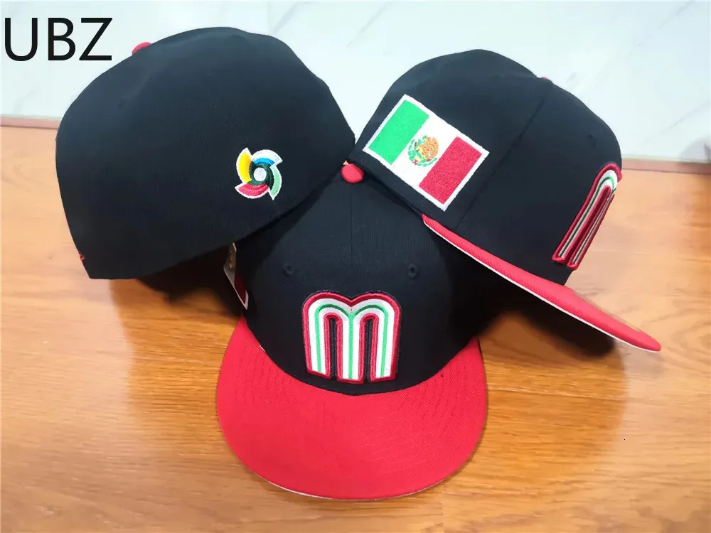 2024 Fashion Mexiko montierte Hüte Baseballkappen Hip -Hop -Größe Knochen für Männer Frauen Brief M volle geschlossene Gorras Top -Qualität 240423