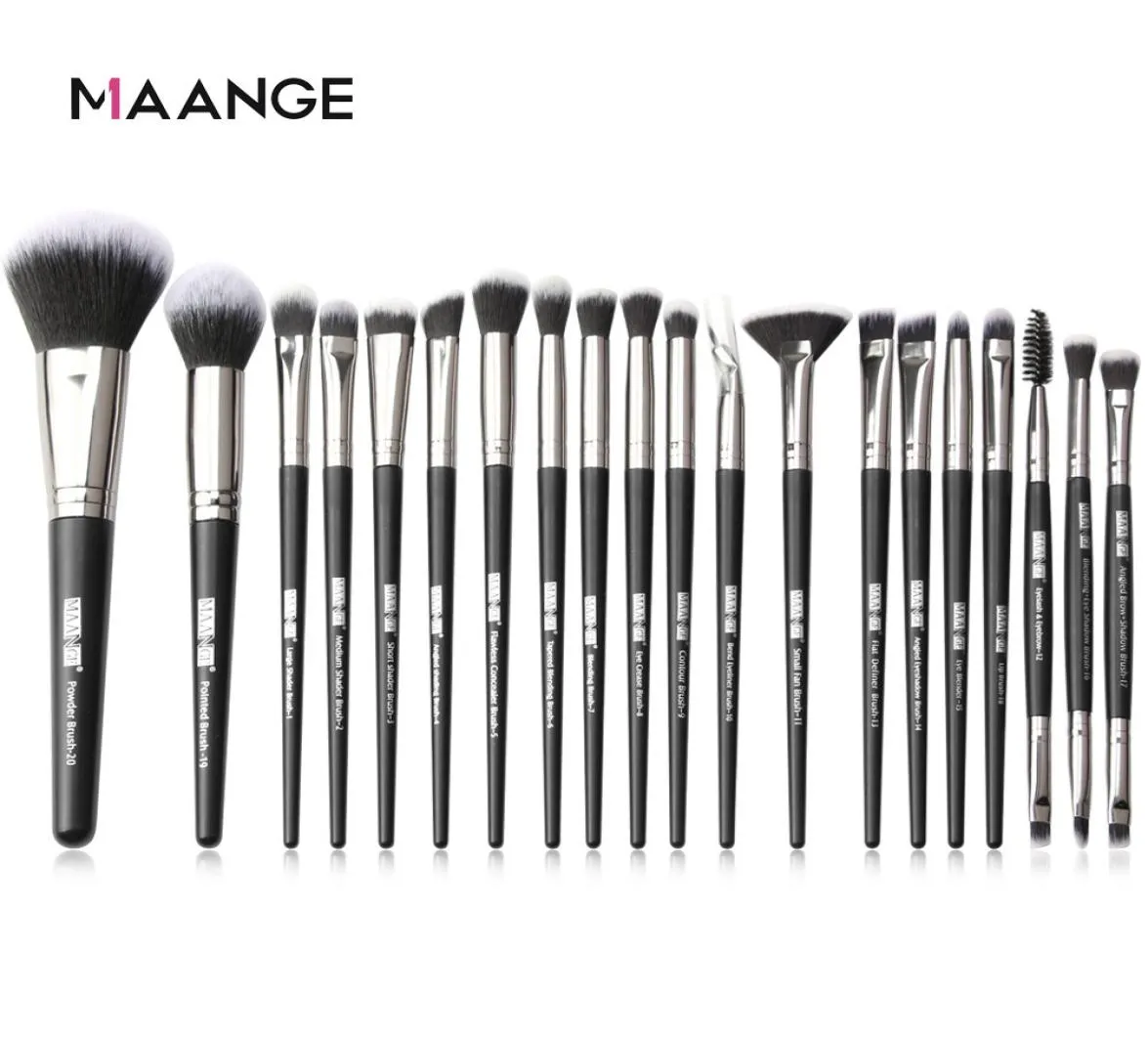 20st Maange Wood Makeup Brushes Set Professional With Natural Hair Foundation Powder Eyeshadow For Makeup Bursh Tool 2010073248084