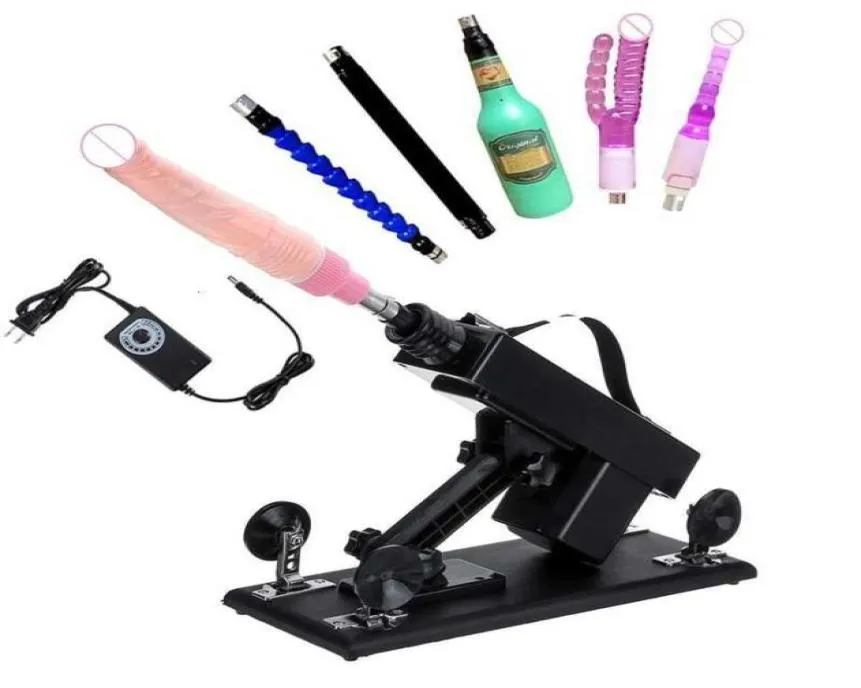 Sex Toy Massager Man Machine Vibrator mit Dildo -Anhängen Erwachsener Toys Guns Masturbation Paar y Games Ass Tool für Männer Erotische S8509238