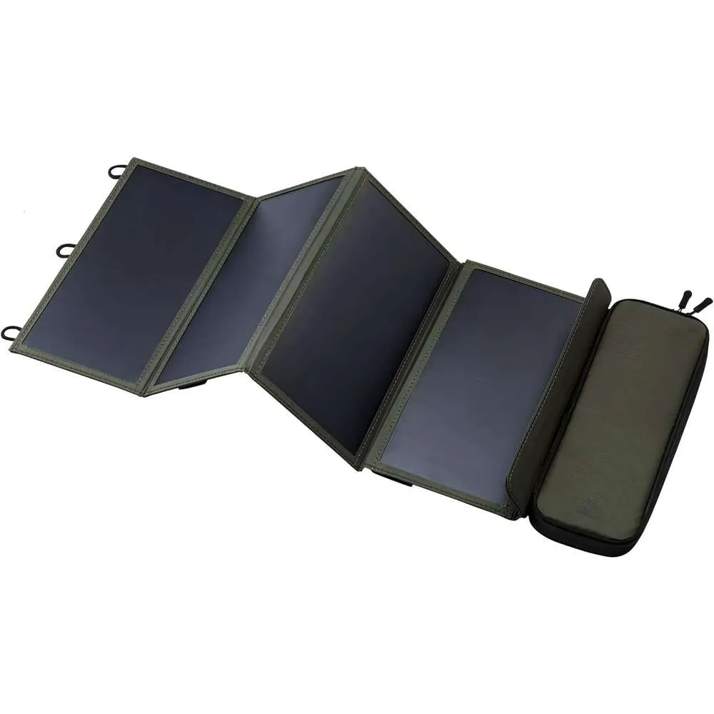 Tragbares Solarpanel -Ladegerät mit Dual -USB -Anschlüssen - 28W Stromerzeugung für Telefon, Camping - langlebig, wasserfest
