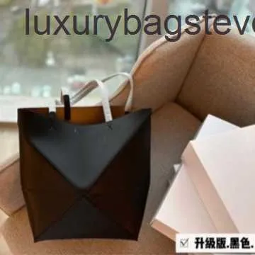 High End Designer Väskor för kvinnor Loeiwe Puzle Series 2024 Ny Tote Bag Fashionabla mångsidig stor kapacitet kalvläder fällbar kvinnors väska 1: 1 med riktig logotyp och låda