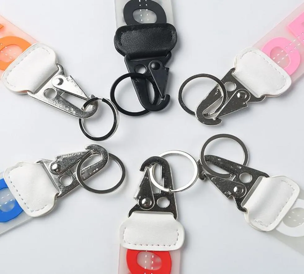 Keychiens de haute qualité Transparent gelée époxy Lettre de porte-clés de la clémette Jelly Jeans Personnalité Pendant Car Keychain Supply Wholesa4298953