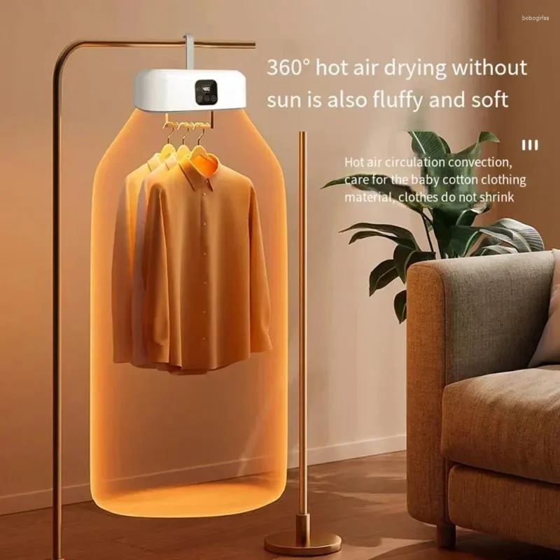 Hangers draagbare kledingdroger voor appartementen Home Travel RVS Compacte opvouwbare mini -elektrische wasserette met tas