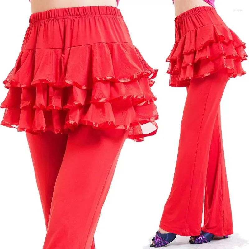 Perfets de danse latine de la scène Pantalage de la latin Pantalon Square Spart Balpe Room Costume