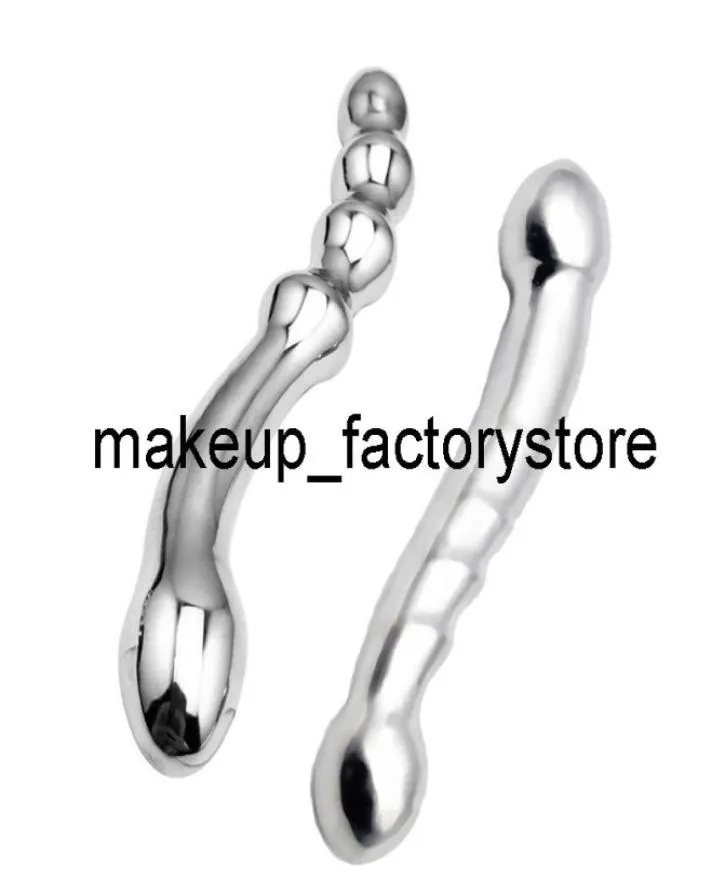 Massage männlicher Edelstahl G Spot Stab Stick reines Metall Penis Pspot Stimulator Perle Anal Plug Dildo Sex Toy für Frauen Männer1541749