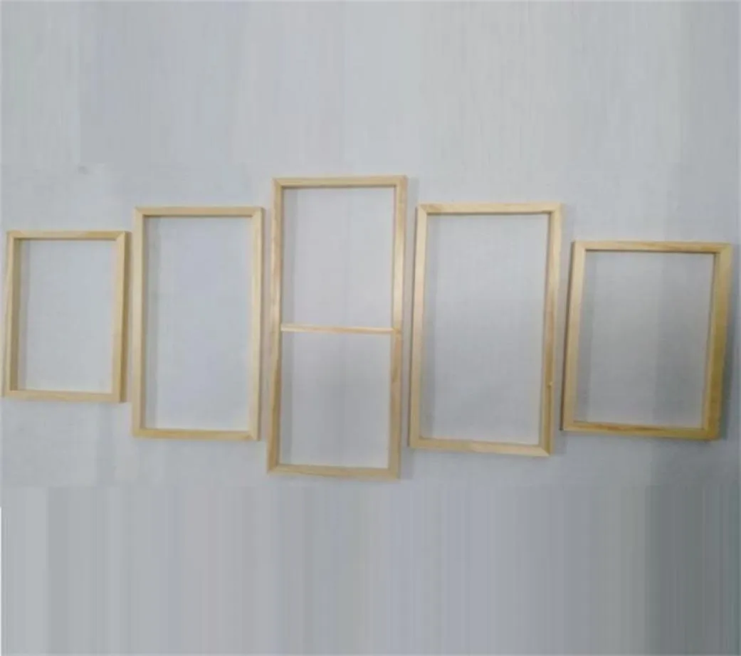 5 Panel Holzrahmen Set für Leinwand Ölmalerei Werkzeug Custom DIY Innere Holzwandkunst 2112223448867