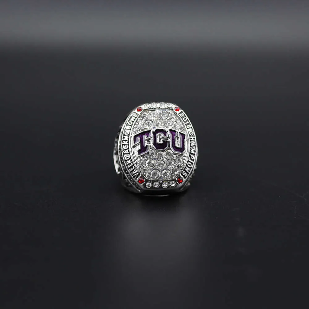 Pierścienie zespołu 2016 TCU Rorned Frogs University Alamo Bowl Football Championship Pierścień Nowy 9SX8