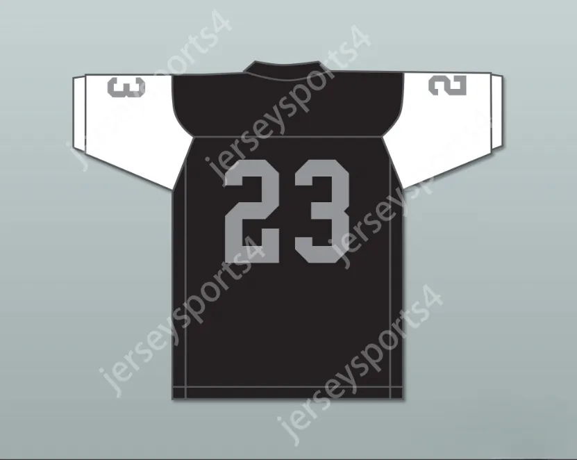 Custom elk naamnummer Heren Jeugd/Kinderen Micah Parsons 23 Harrisburg High School Cougars Black Football Jersey 1 Top gestikte S-6XL