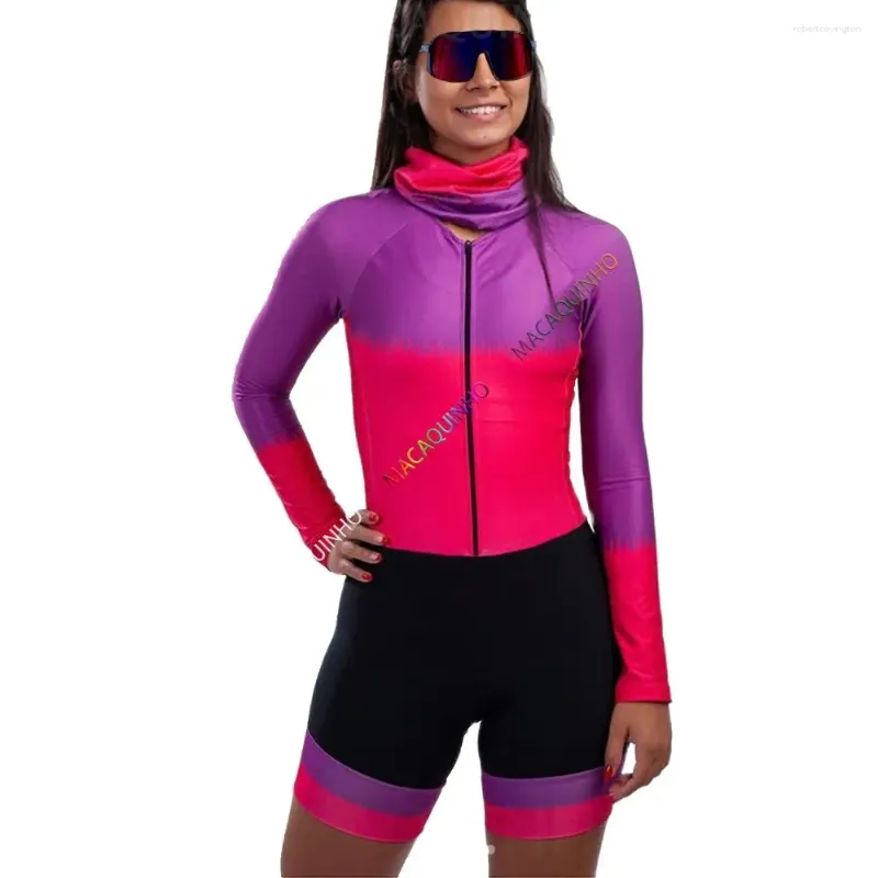 Zestawy wyścigowe Red Kafiwomen's Cycling Monke