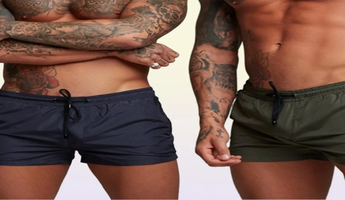 Męskie strój kąpielowy seksowne stroje kąpielowe mężczyźni pływanie szorty mężczyźni krótkie spodenki na plażę garnitury Surf Surf Shorts Men Men Swim Trunks 2205102545113