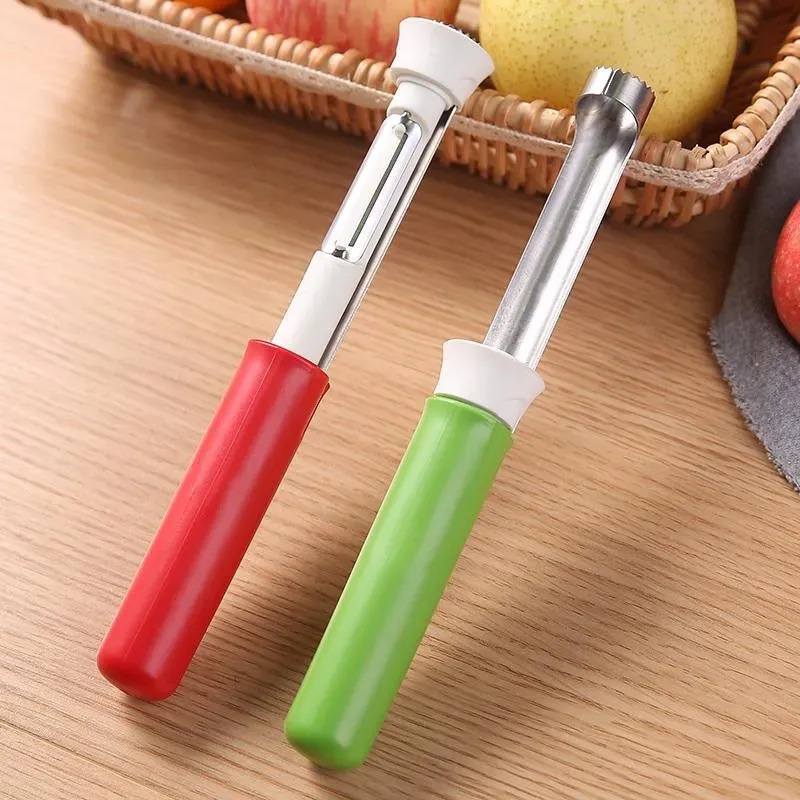 Stainless Steel Fruit Corer Peeler Pear  Fruit Vegetable Core Seed Remover Cutter Kitchen Gadgets Tools