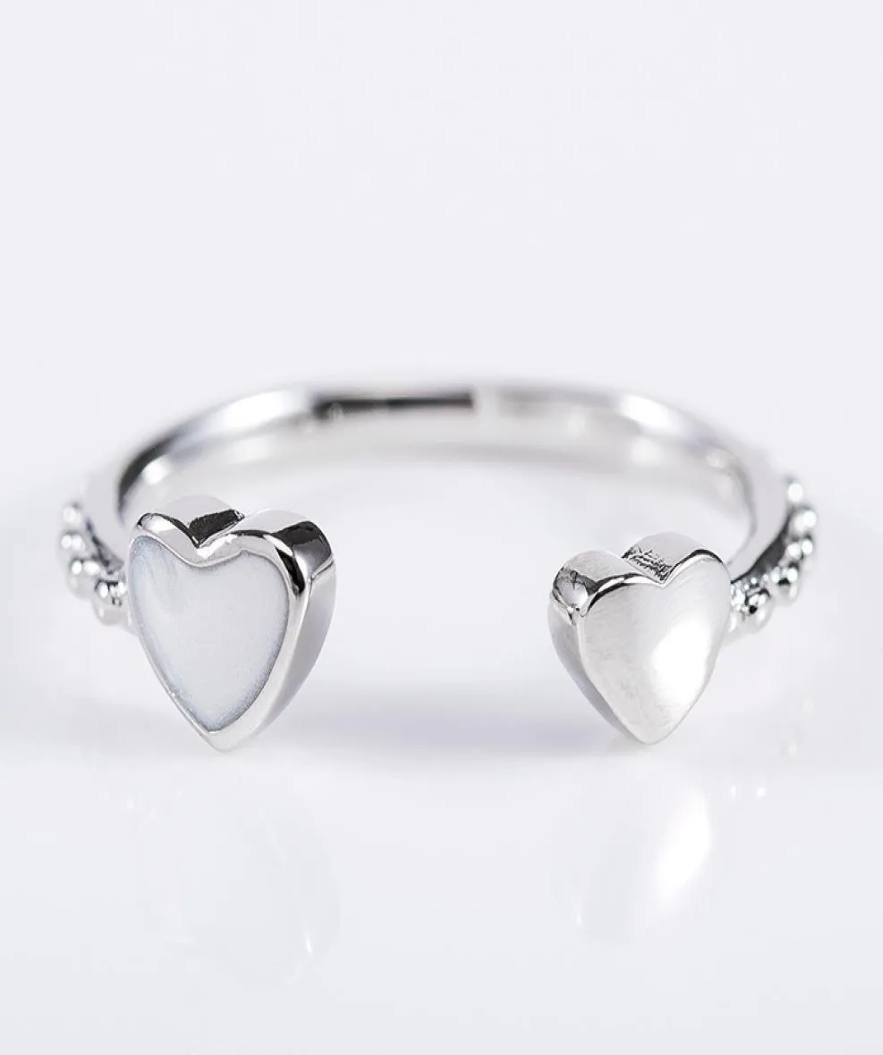 Biżuteria mody 925 Silver Crystal rovski Proste Wild Love Open Ring Fit Fit Kobiet i Kobiet Dzień Matki 5686460