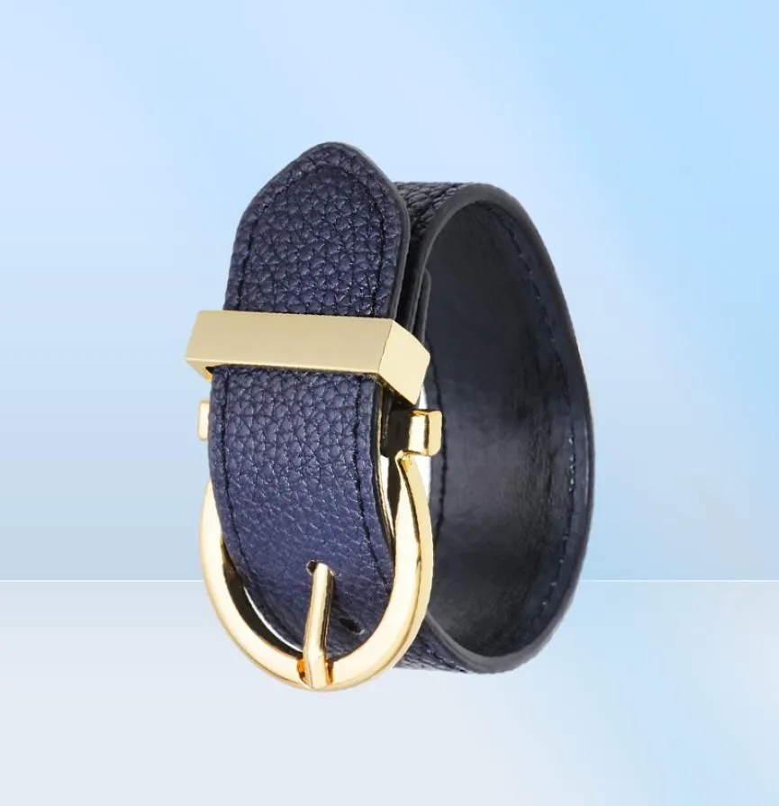 Hochwertige Multikelor 28 -mm -Breite PU Leder einstellbares Manschettenarmband für Frauen 7492328