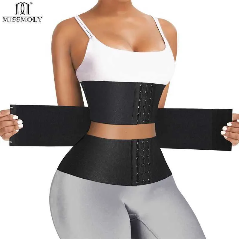 Kvinnors shapers midjetränare Belly Bands Women Tummy Control Slimmer Midje Cinchers Miss Moly Compression Weight Loss Workout Fitness Corset Y240429