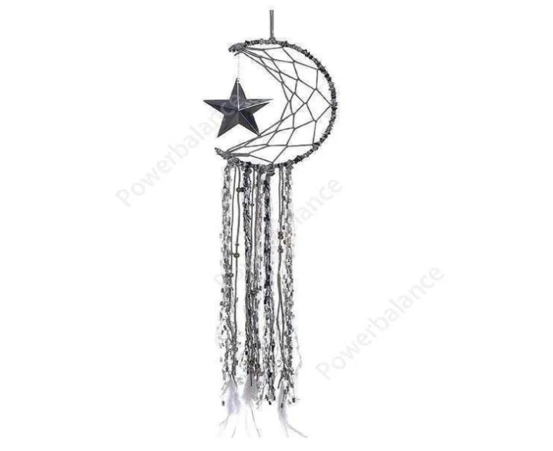 Dreamcatcher Bells Hang Moon Catcher Dreamcatcher Fashion Feather Catcher Dream Pendant Mur suspendu décoration de salle de suspension DH2352017