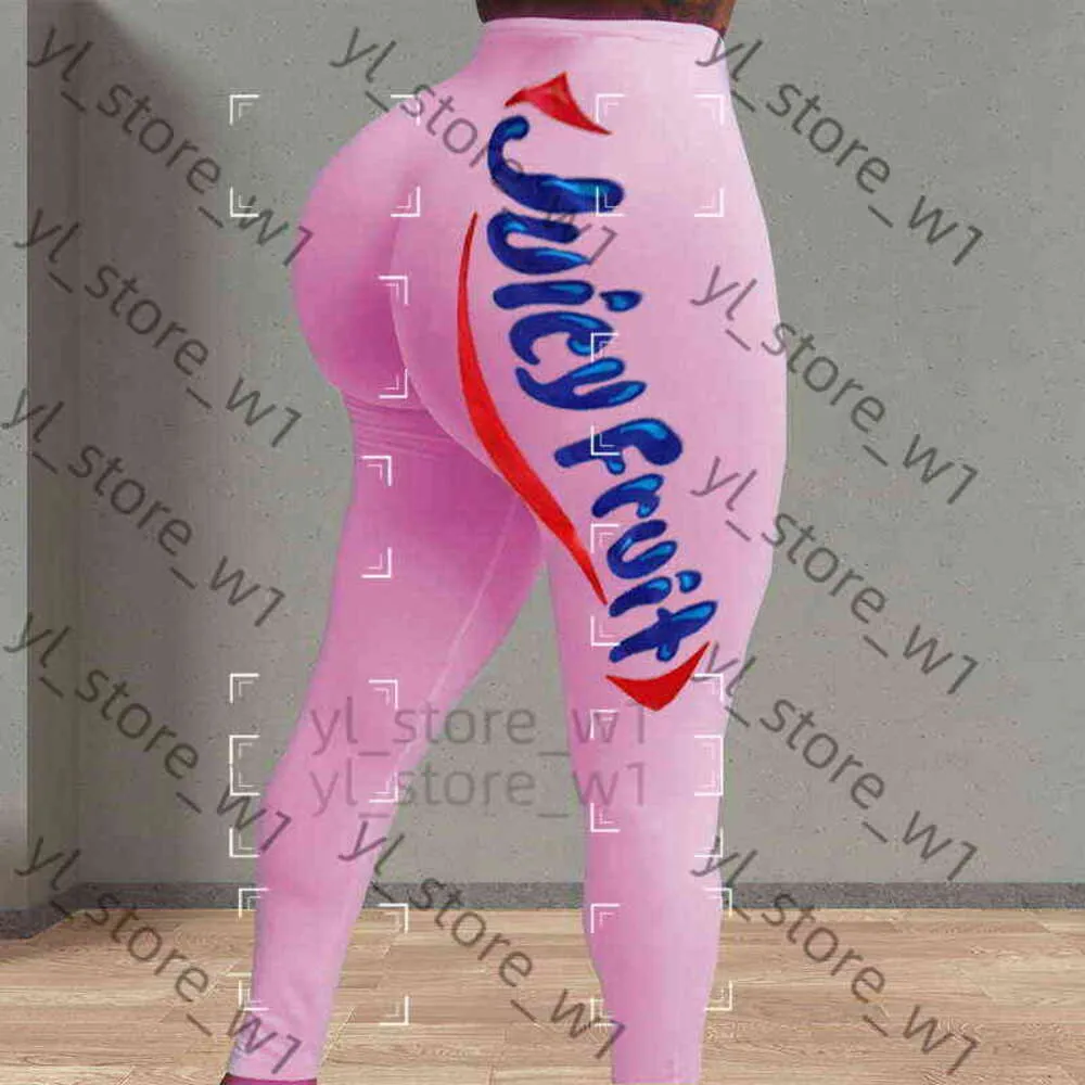 Juicy dresowe spodnie Nowe cukierki Kolor Leggings JuicyTracksuit Pant for Women Plus Size Push Up Fitness High talia Spodnie Kobieta Spodnie sportowe 1184