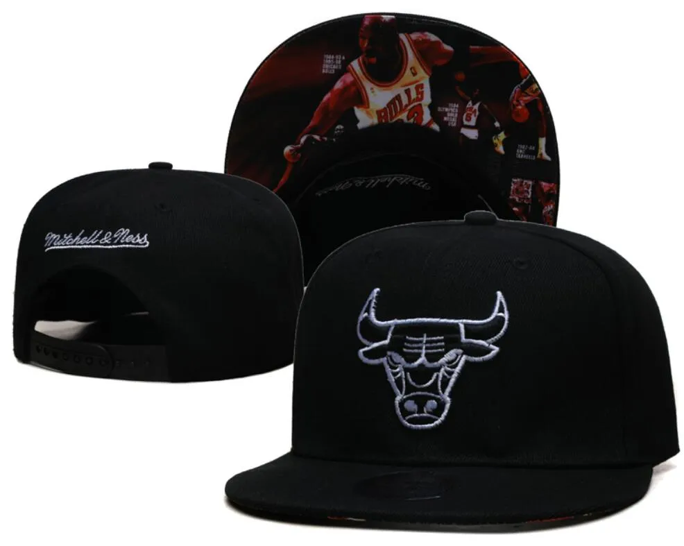 Chicago''bulls'''ball Caps Flowers Patched Snapback Hats Sports Team Basketball Hat 23-24 Champions Baseball Cap 2024 Finals Sports調整可能なChapeau A26