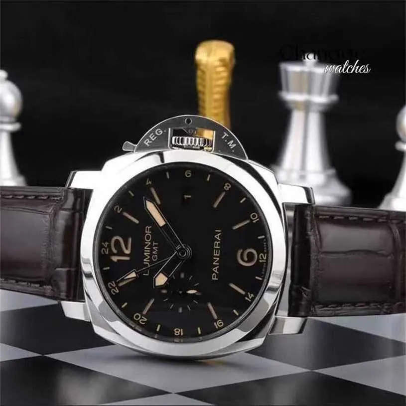 Montre mécanique de luxe magnifique bracelet en cuir vintage montre la montre Lumiino1950 série 44 mm de diamètre affichage automatique mécanique mex0xbx0xb