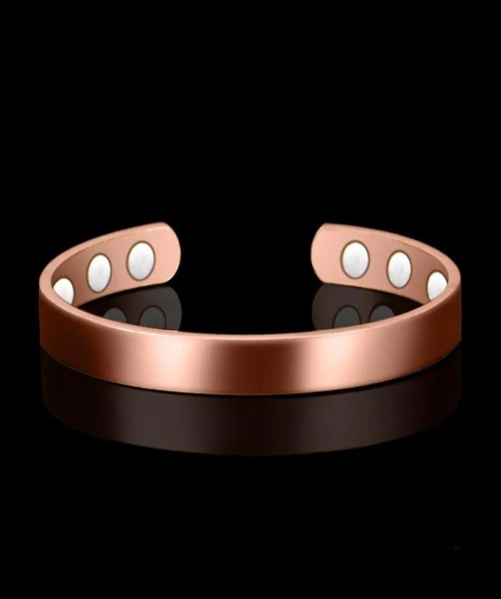 Pulseira saudável pulseira magnética para feminino terapia com terapia de energia magnetita pulseiras banglles homens jóias de saúde copper2045197