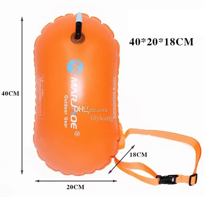 PVC Natation bouée Sécurité Float Air Dry Sac Town Float Swimation Flatation Fllotation Pull Sac de taille anti-nave