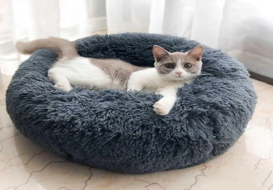 Pet Dog Bed Sofa Bed Comfortable Donut Cuddler Round Dog Kennel Ultra Soft Washable Dog and Cat Cushion Bed Winter Warm Sofa9558827