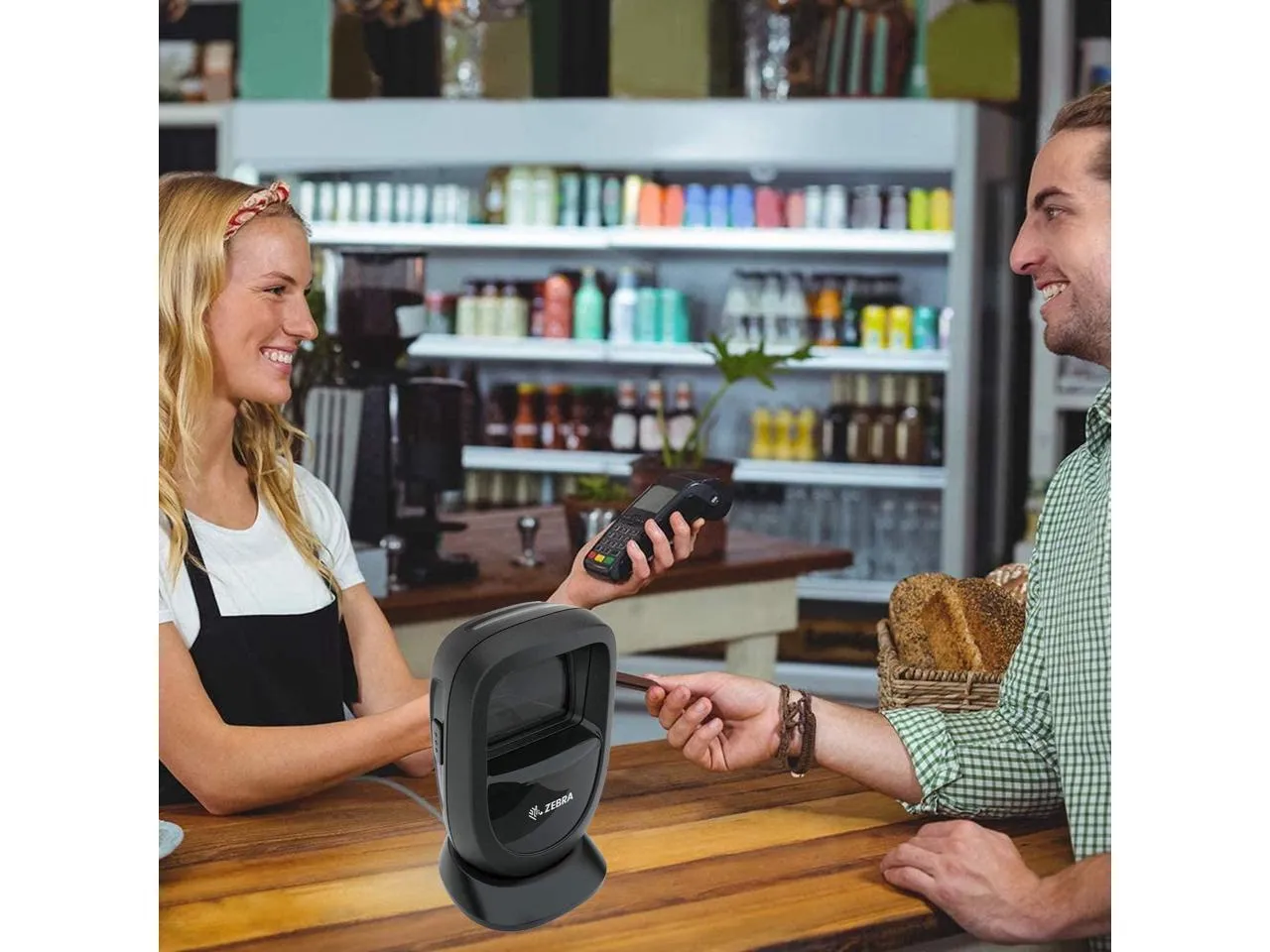 DS9308-SR 1D 2D Présentation Barcode Scanner Omni Directionnel QR Black Image Reader pour écran et code à barres imprimé Scan DS9308-SR