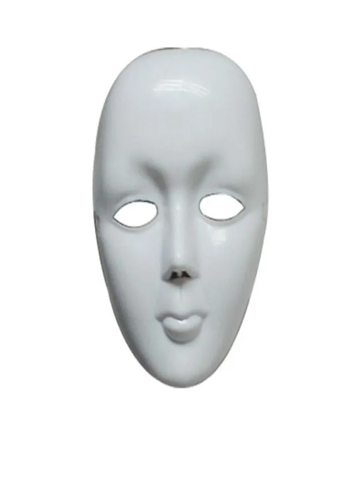 2015 Scary White Face Halloween Masquerade fai -da -te Mime Mask Ball Festume Masches DM65209274