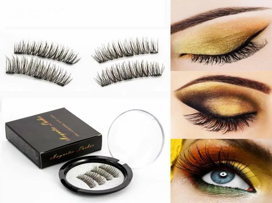 Magnetische Wimpernmagnete handgefertigt 3D 6d Magnet Wimpern natürliche falsche Wimpern bequemes Make -up mit Geschenkbox24p34933681