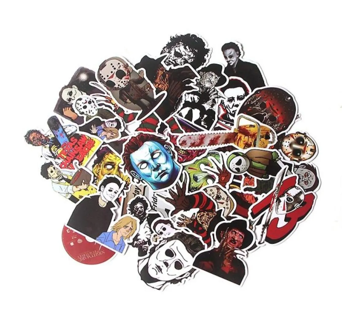 37PCSLOT Crazy Killer Scrapbooking Autocollants Autocollants pour Snowboard ordinateur portable Réfraction de cartes de skate