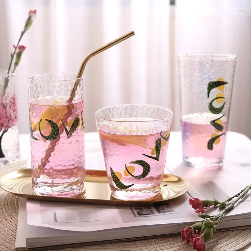 Wijnglazen verdorde Japanse handgeschilderde hamerpatroon glazen kopjes kleine chrysanthemum sap straatverkopers cadeau sets han