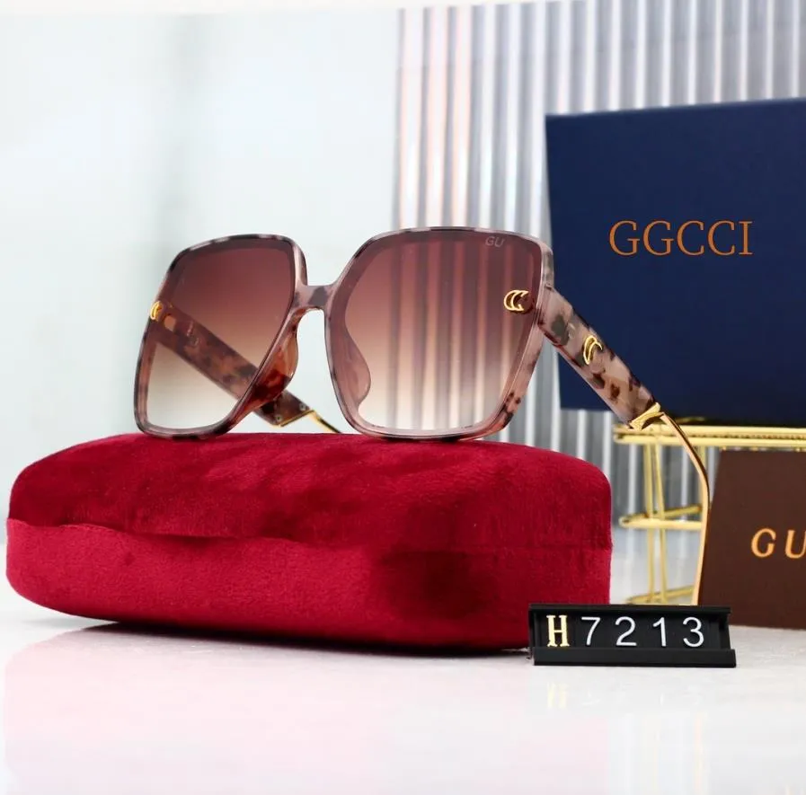 Designer Sonnenbrille Frauen Fashion GGCCC Markenmännchen Advanced PC Rahmen Luxus -Sonnenbrillen Serie erfassen bessere Klassenkolleg
