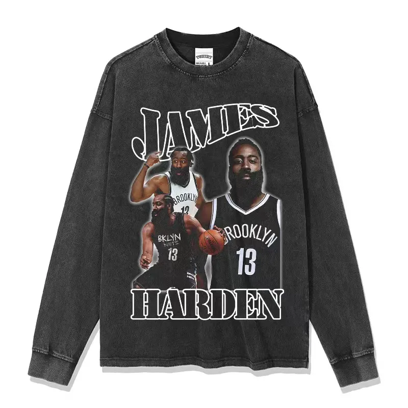 vintage transfrontalier vintage James Harden Harden T-shirt imprimé décolleté numérique numérique numérique numérique