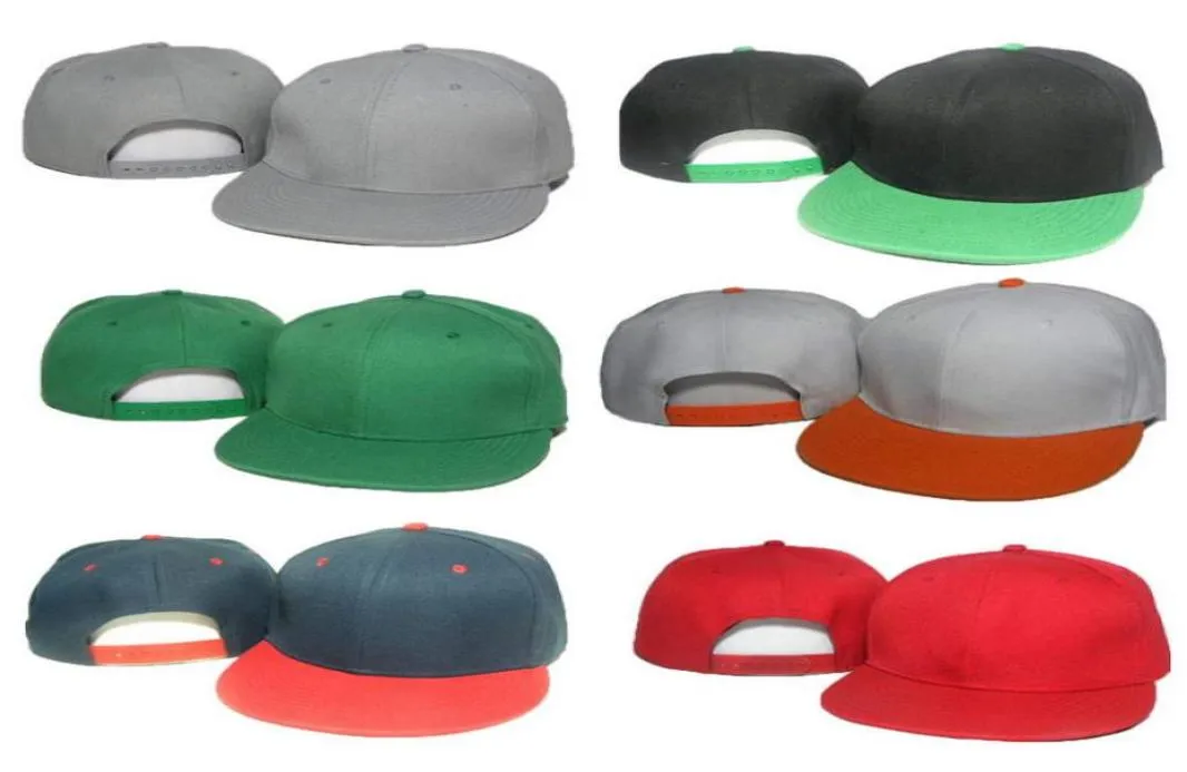 Sports Men Kobiety puste czapka baseballowa klasyczna solidna wysokiej jakości Casquette Regulowana piłka Snapback Hip Hop Hat7194361