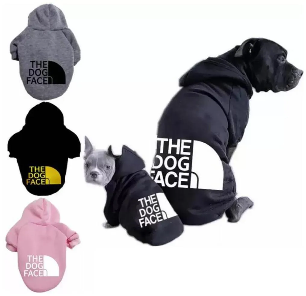 20 Color Designer Pet Desse Sweater Dog Apparel Four Seasons Medium en grote honden Hoodie The Doggy Face Labrador French Bulldog 5649859
