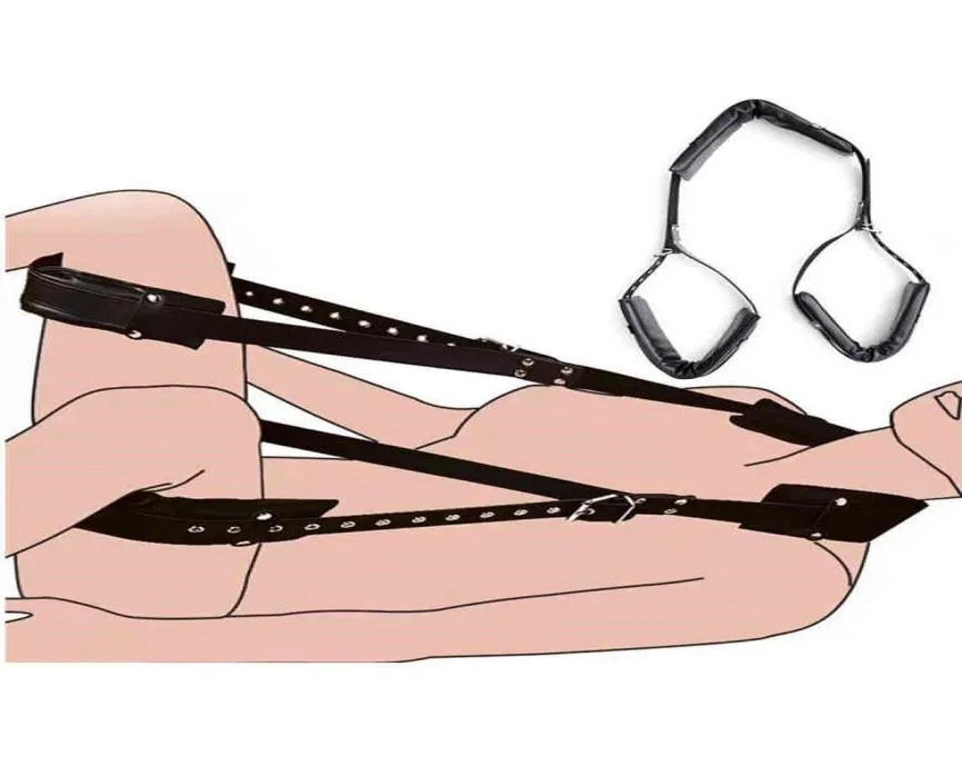 PU кожаная губка BDSM Бондаж ограничения открытые ноги для взрослых SM Game Ropes Sex Swing для женщин -игрушек для взрослых. 5859653