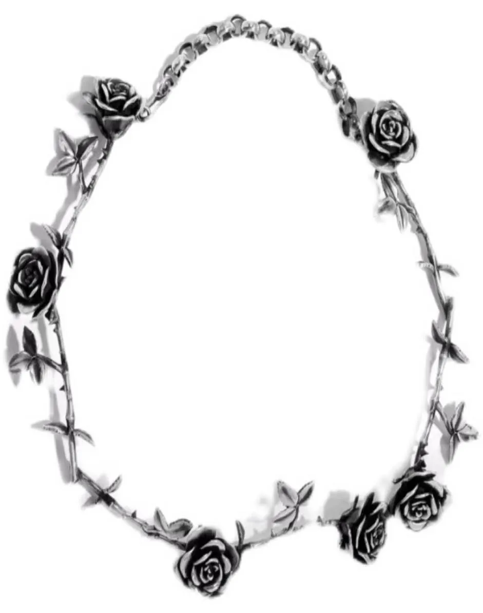 Стиль ERD Rose Bracelet Bracelet Retro INS Нишевые дизайнер Мужчины и Женщины Ключицы Простые легкие роскошные модные украшения9101012