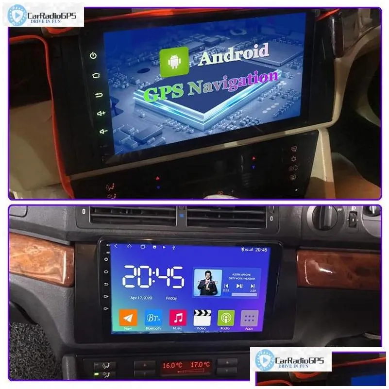 E39 IPS SN ANDROID 10.0システム4ADD64GB WIFI BT USB CARPLAY DSP TOP品質サポートバックアップカメラドロップDEL DHAPC