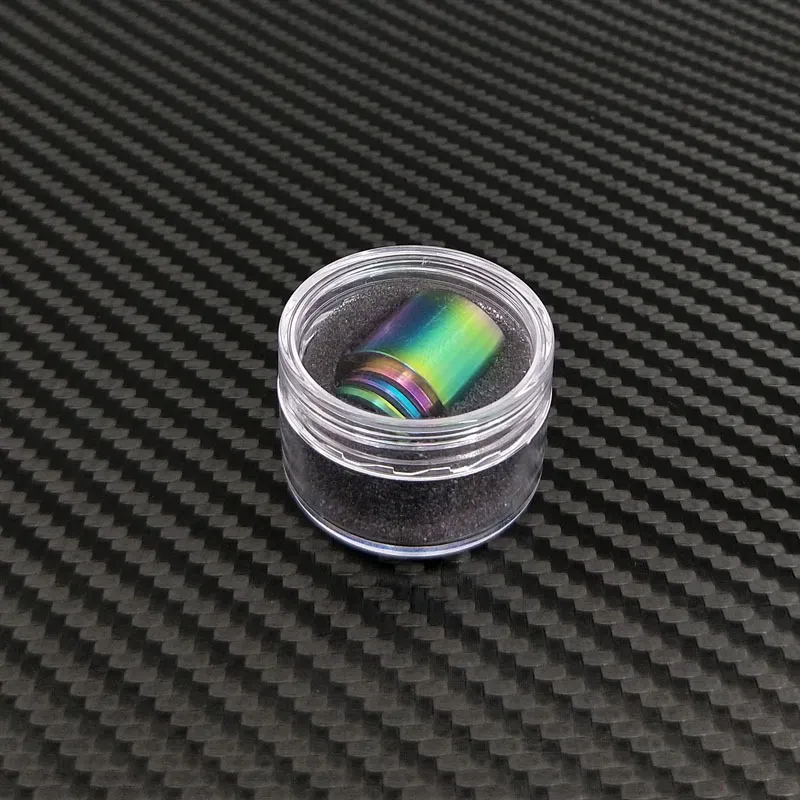 810 Drip Tips Rainbow Color Stainless Steel SS Drip Tip for 810 Thread Wide Bore Mouthpiece TFV8 TF12 Prince Tank Atomizer