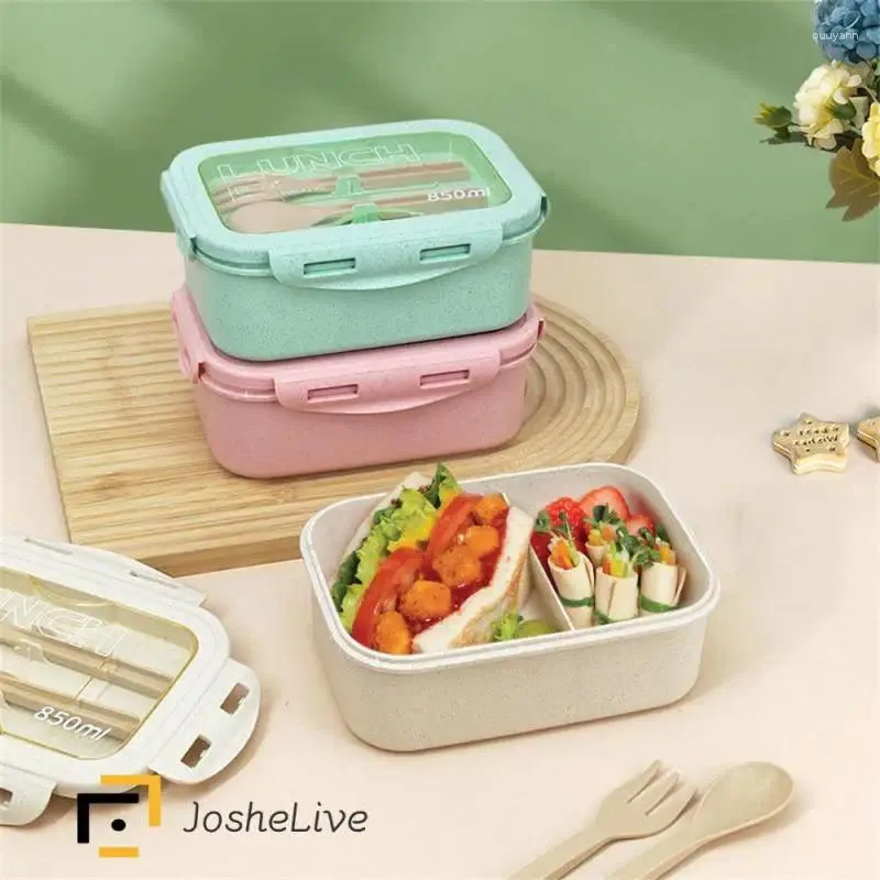 Dink towat paglia pranzo box sano BPA Bento scatole gratuitamente Bento Boxs Microwave Contenitore Coppa di zuppa per bambini