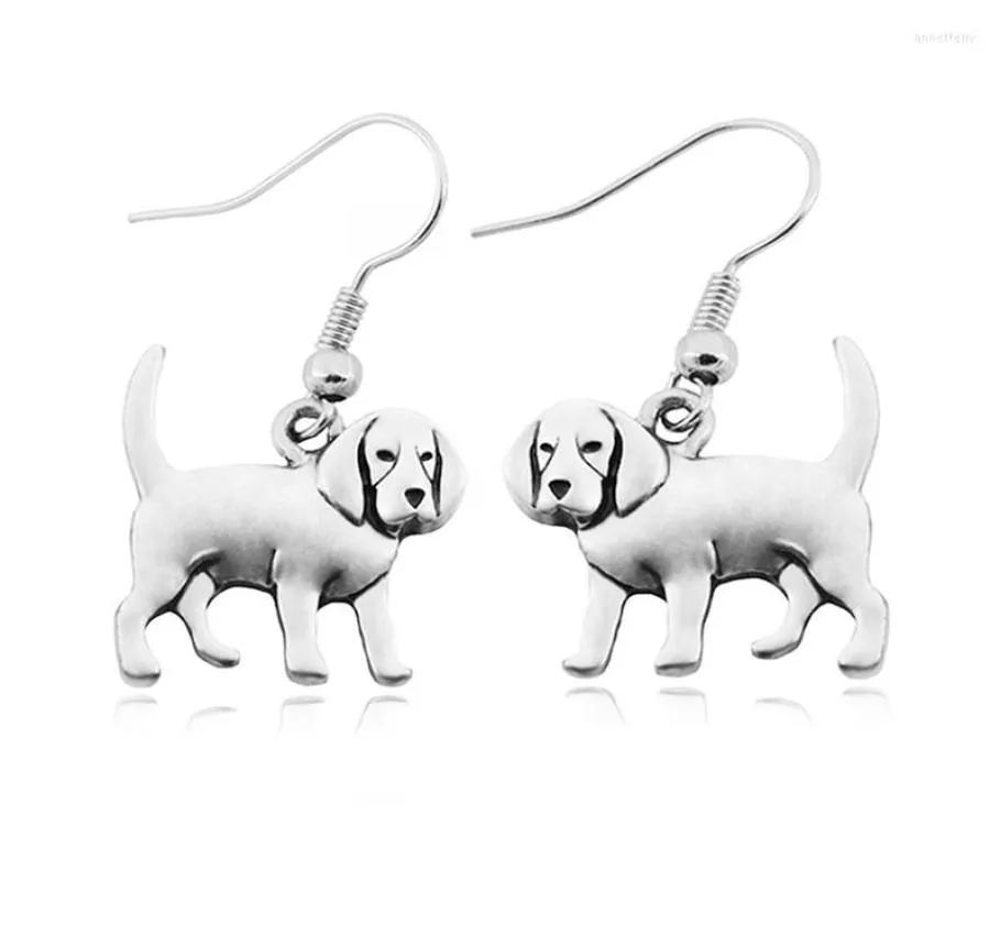 Chandelier en peluche vintage 3d beagle oreille coonhound chien charmes de grandes boucles d'oreilles pour les femmes cadeaux brincos boho oreilles fashion bijour7918450