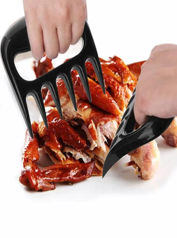 Черные мясо когти пластиковые вилки барбекю шредер куриный сепаратор легкий чистый использование барбекю кухня инструменты 3077898