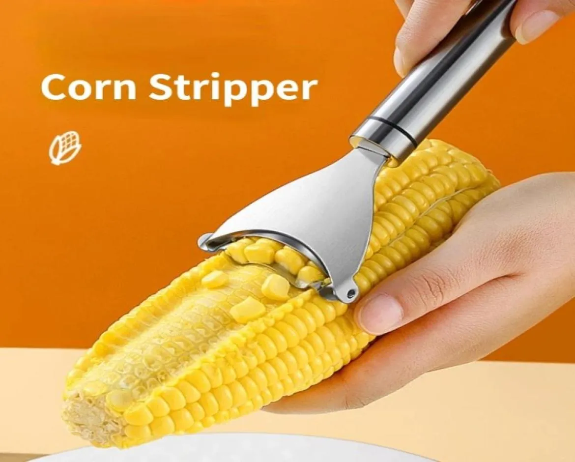 Stainless Steel Corn Stripper Corns Tools Threshing Corn Thresher Peeler Kerneler Fruit Vegetable Kitchen Gadgets C0622x24449253