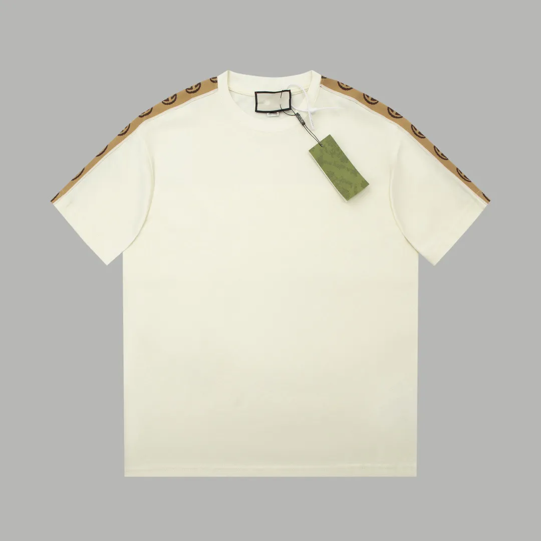 ربيع الصيف T Shirt الكلاسيكية تباين اللون الأكمام قصيرة الأكمام قمم قمم قمم قمم الفضفاضة