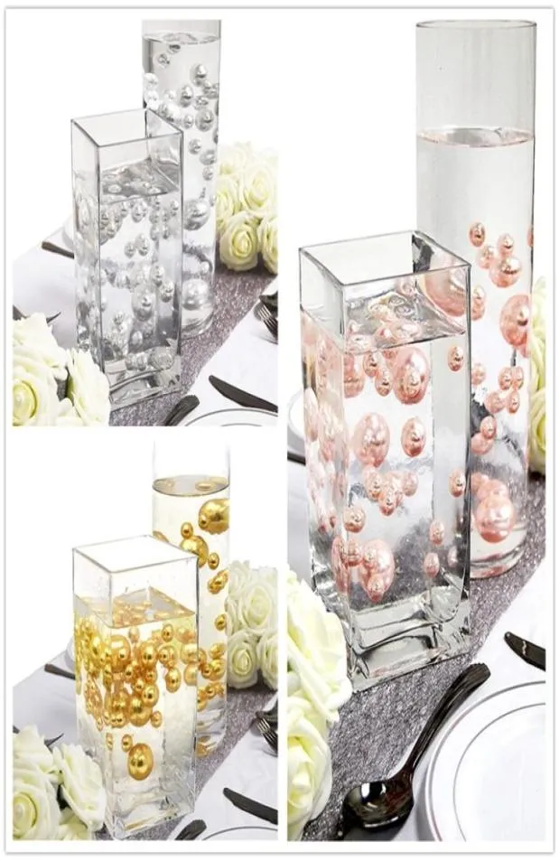 Sem orifício pérolas tamanhos jumboassortados decorações incluem géis de água transparentes para vaso flutuante Pearl48555572