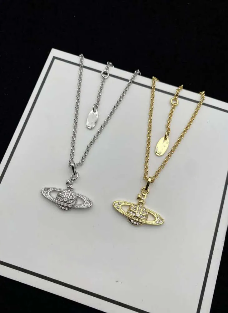 Modemerk ontwerper hanger kettingen brief chokers vrouwen sieraden metalen parel ketting cjeweler viviane westwood voor vrouwenketen 1165es